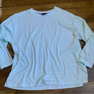 AYR The French Fry Tee 3/4 Sleeve Mint Green Pima Cotton